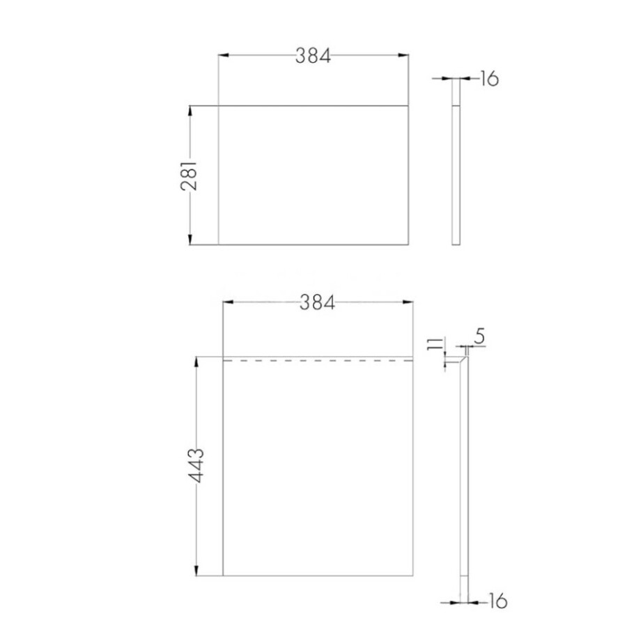 Фасады к тумбе Aquaton Лондри 40 Дуб Кантри 1A274901LHDY0