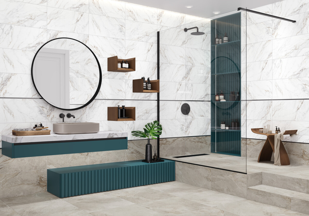 New Trend Интенсити темный / Intensity Dark Керамическая плитка настенная 300 x 600 x 9 WT36ITS18