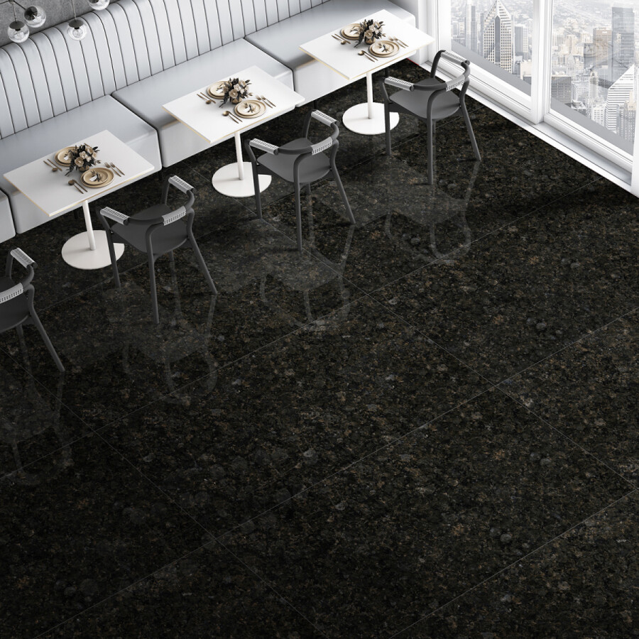 Керамогранит Azario Black Grenite 80х160 Dark high glossy F231123013HG