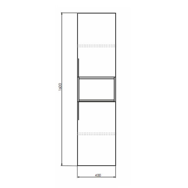 Шкаф-колонна Comforty "Штутгарт-40" дуб темно-коричневый 00004151544CF