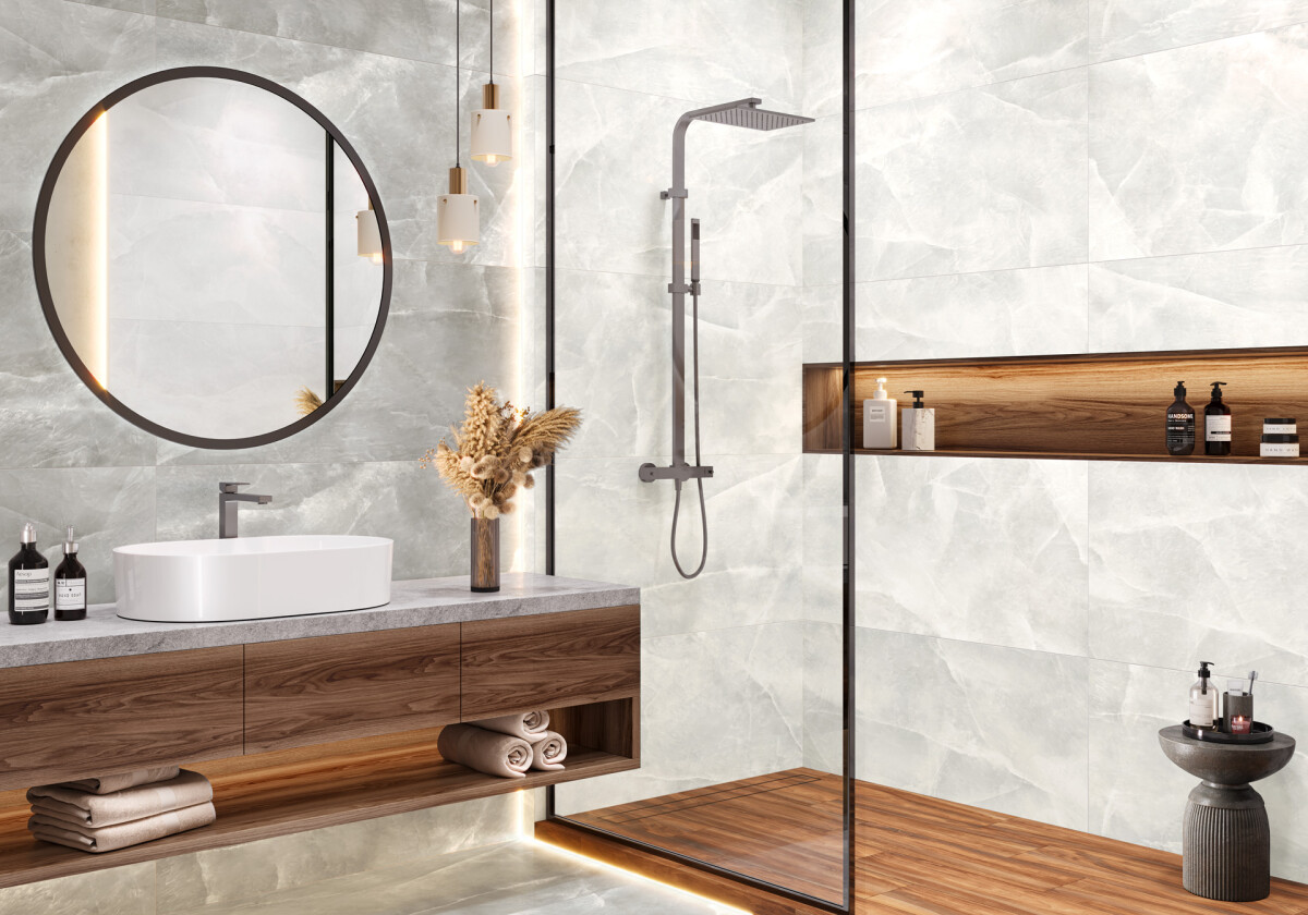 Delacora Salt Gray лаппатированный карвинг Керамогранит 600 x 1200 x 9.5 D120246L