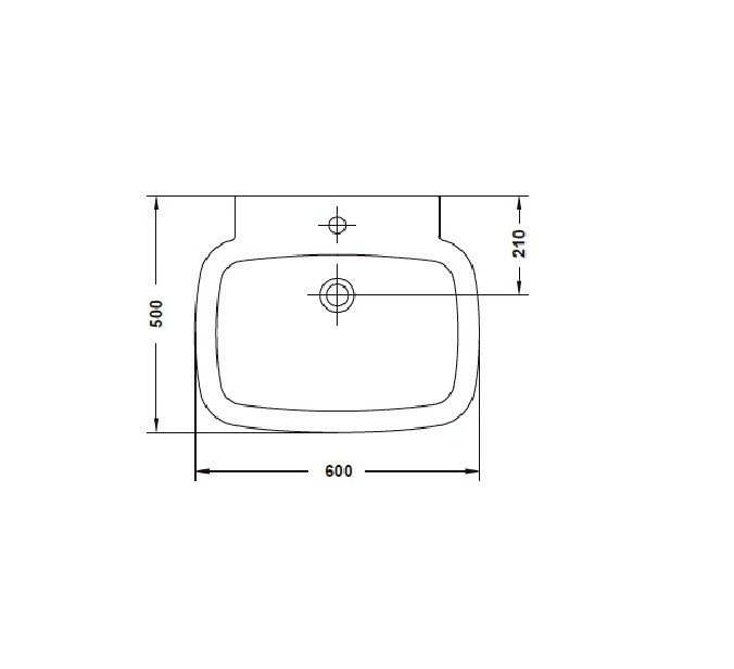 Gala Universal 11040 раковина 60x50 см