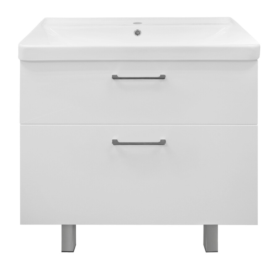 Комплект Тумба Azario Марика 80 Н 800*640*470 напольная с раковиной Fonte 80 OW-00097237