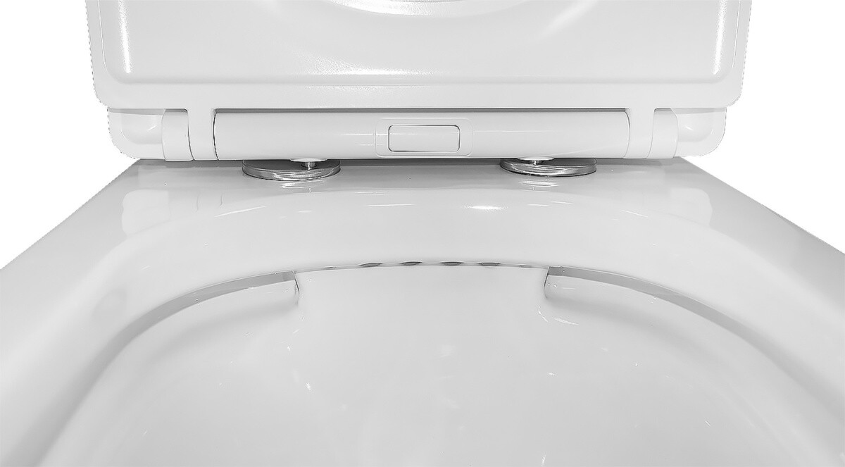 Унитаз-компакт Azario SAVIA 370х640х810 напольный, безободковый, система смыва Rimless, с быстросъемным сиденьем "Микролифт" AZ-8303D-s