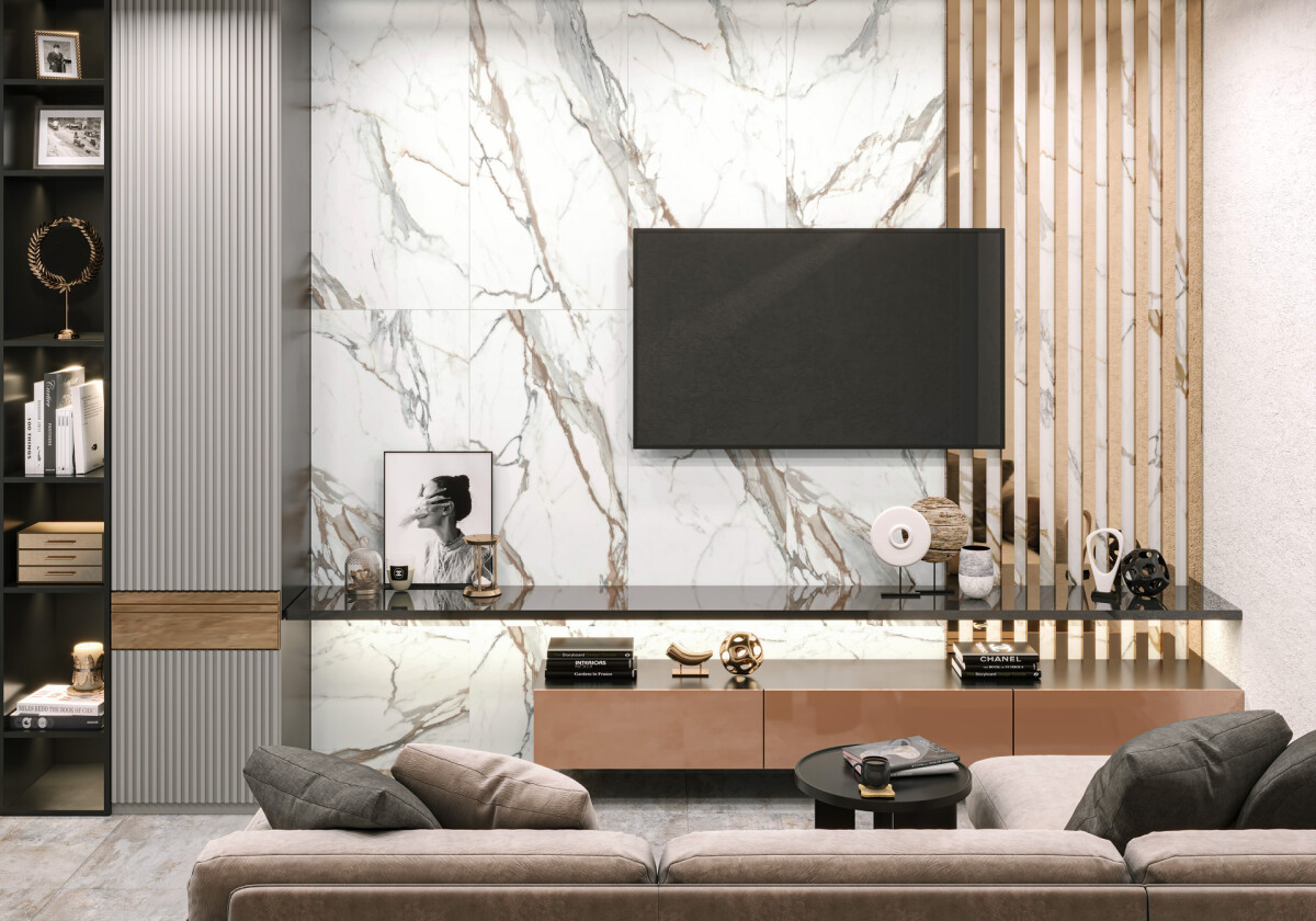 Delacora Calacatta Premium Керамогранит 600 x 1200 x 9.5 D120209M
