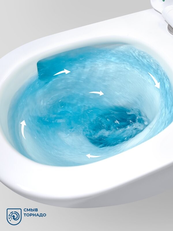 BelBagno MARINO-TOR BB7026CH-TOR/SC Унитаз подвесной безободковый с сиденьем и смывом TORNADO