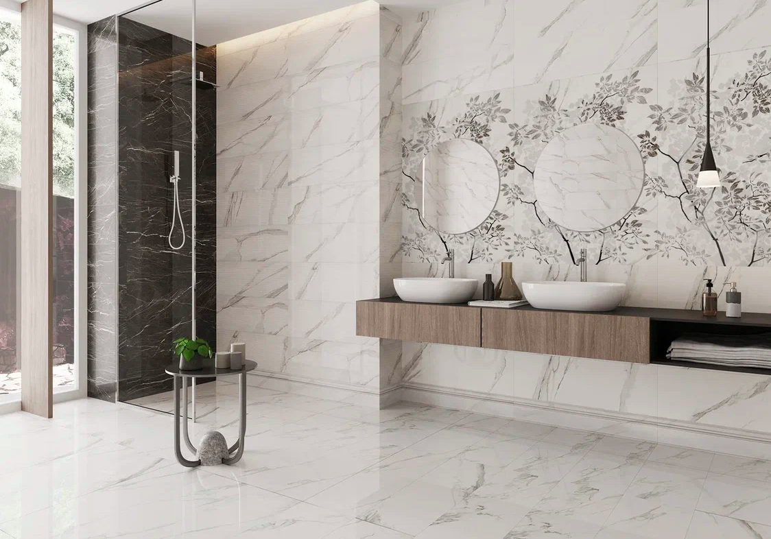 Керамогранит Eurotile Amina Calacatta 717 ANI1WT 60x120