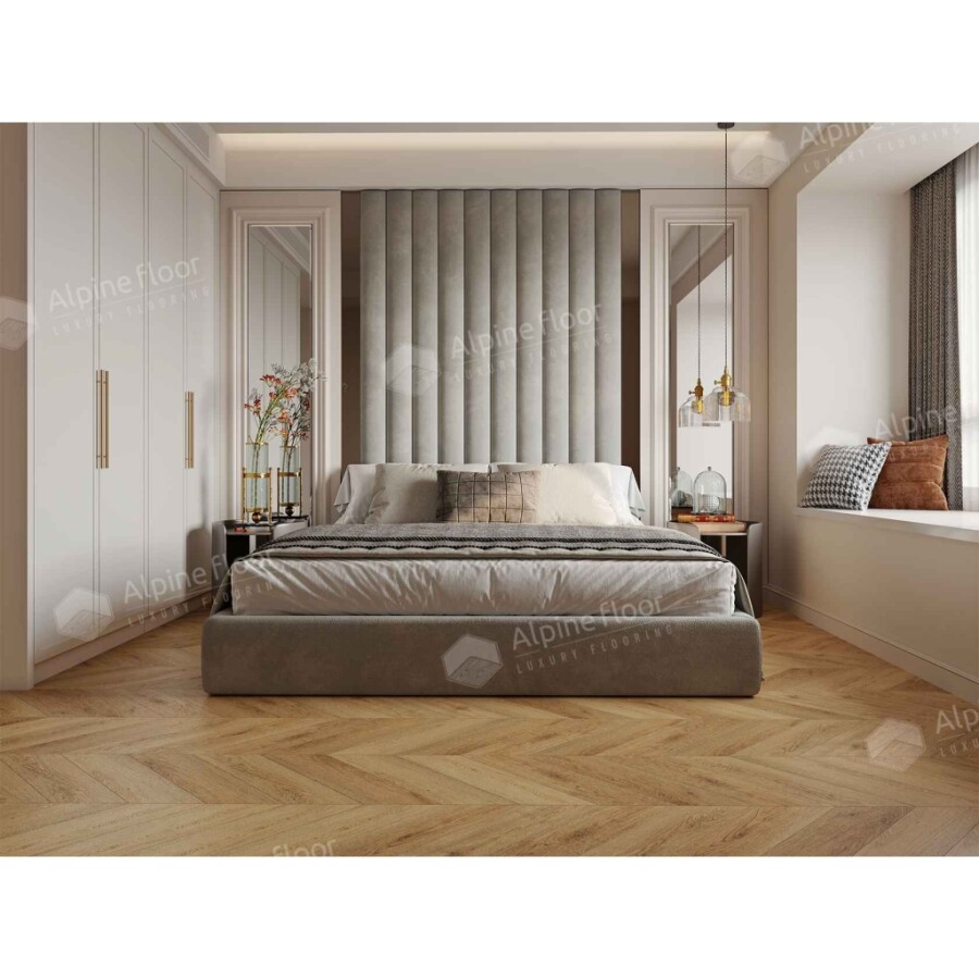 Alpine Floor Chevron Alpine SPC ламинат Дуб Буна ЕСО 18-15 600х127х5 mm