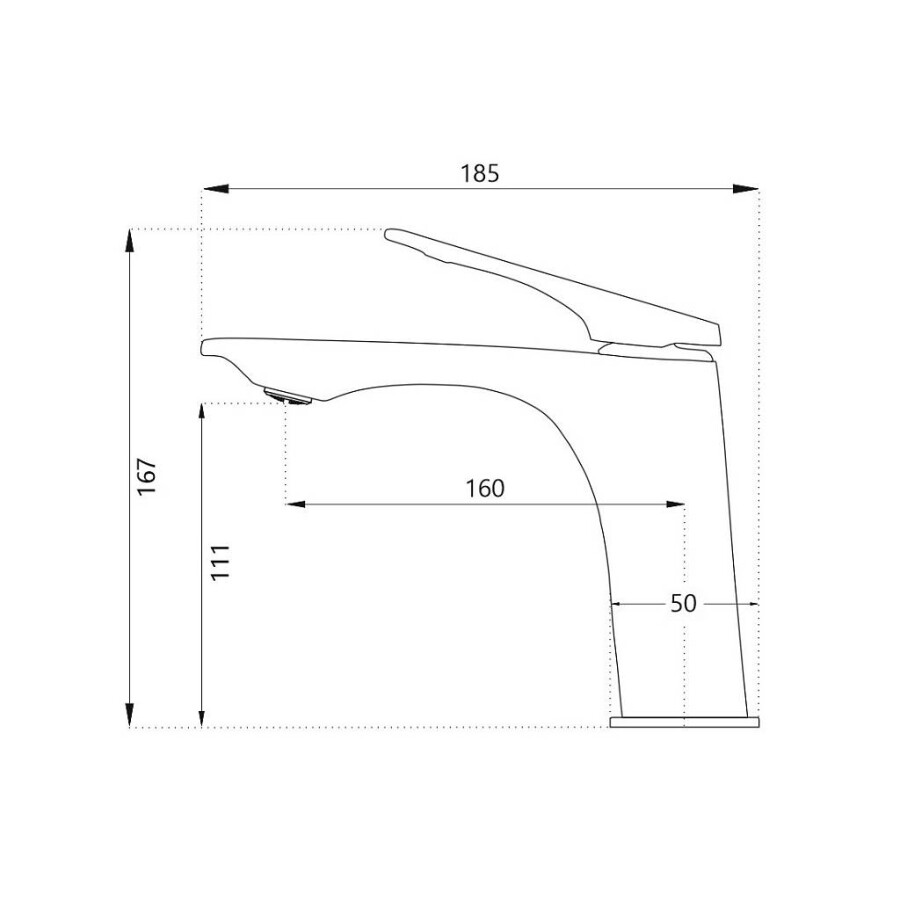 Смеситель для раковины Haiba HB10816 Хром