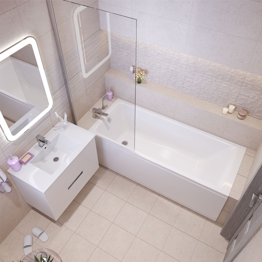 Mirsant Style 140 70 см ванна акриловая УТ000105203 с каркасом