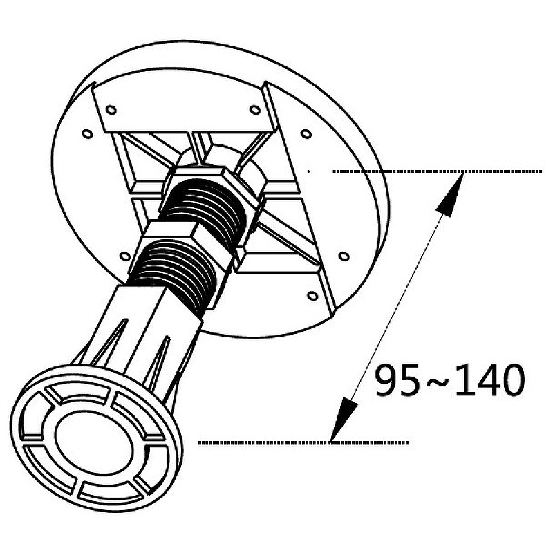 Cezares Tray ножки для поддона TRAY-LEGS-AS-06