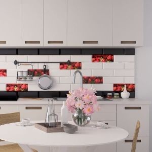 Газкерамика Beveled Tile Strawberry 20х30см декор-панно из 2 шт глянцевый