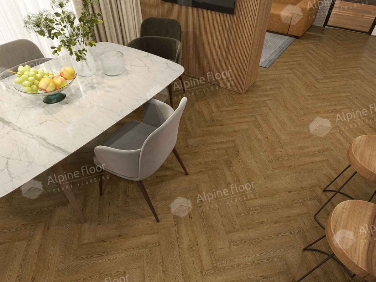 Alpine Floor Parqet LVT Кварцвиниловая плитка Дуб Селена ECO 16-32 590 х 118 х 2.5 mm
