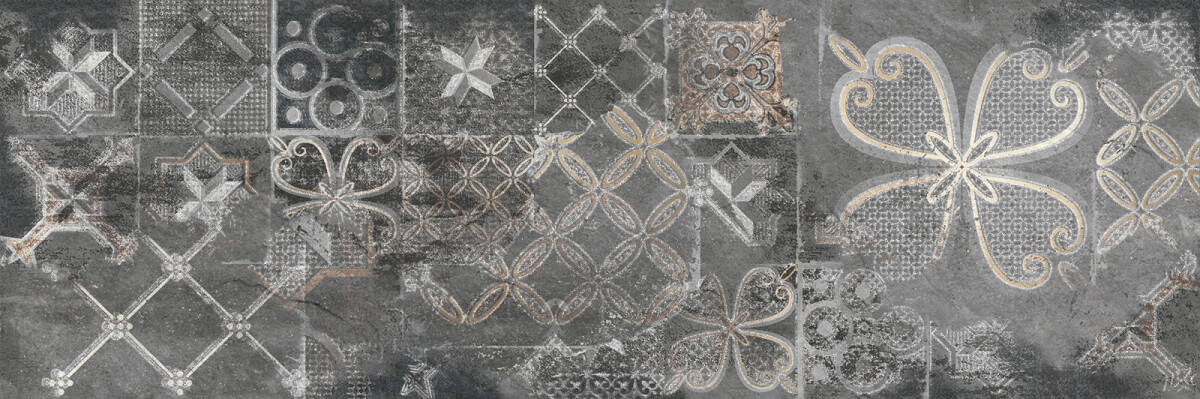 Delacora Kreo Dark Керамическая плитка настенная 246 x 740 x 9.5 WT15KRE07R