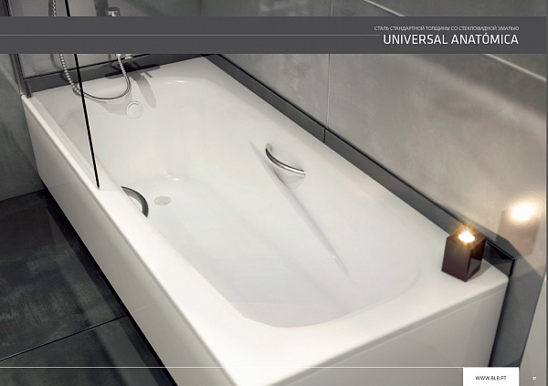 BLB Universal Anatomica HG 150 75 см ванна стальная уплотненная 3.5 мм с отверстиями
