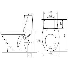 Cersanit Facile 011 P-KO-FA011-3/6-DL унитаз напольный