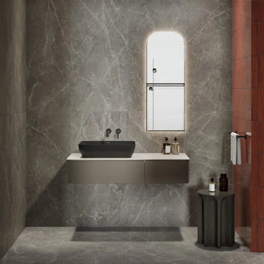 Керамический гранит Kerama Marazzi Прованс Эстерель серый светлый матовый обрезной 60x60x0,9 KM6060G0501R