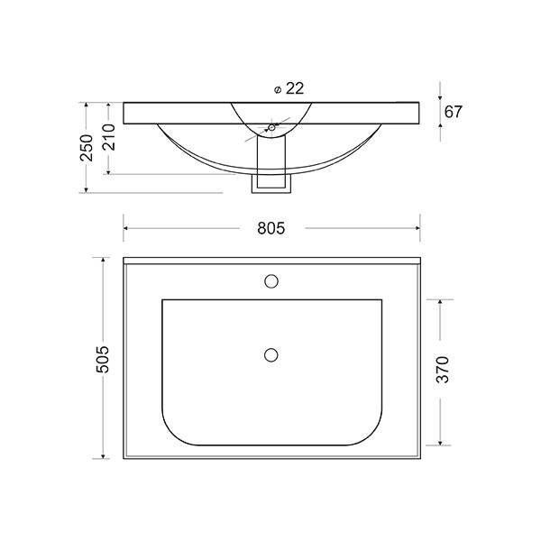 Mirsant Soho Quadro 80/2 тумба напольная с доводчиком (раковина Deep-80) УТ000072000