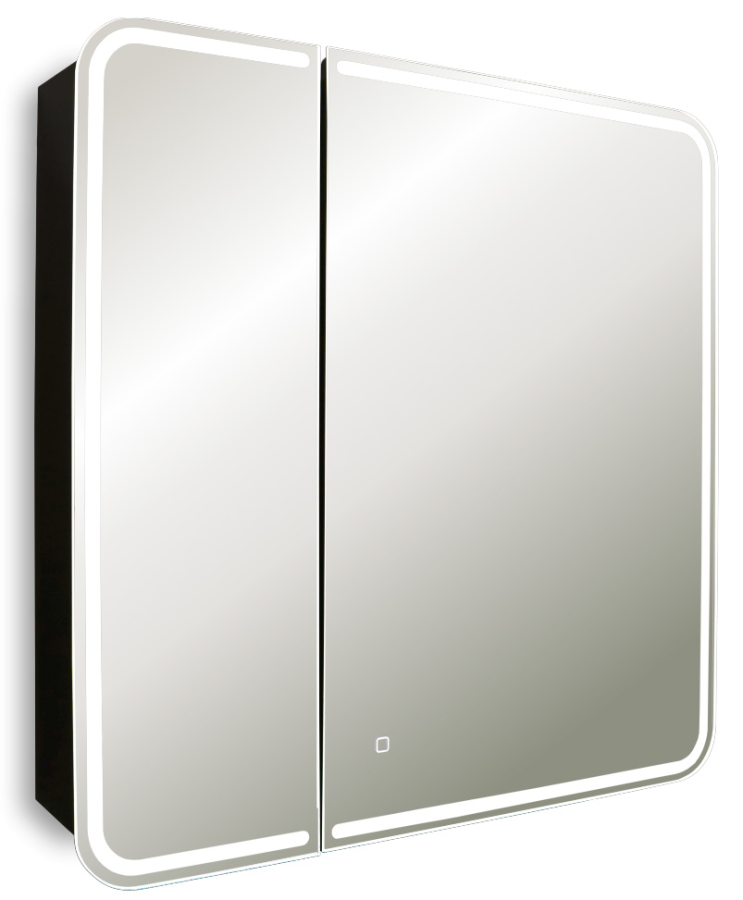 Azario Alliance зеркало-шкаф 80,5х80 см сенс. выкл, диммер LED-00002611