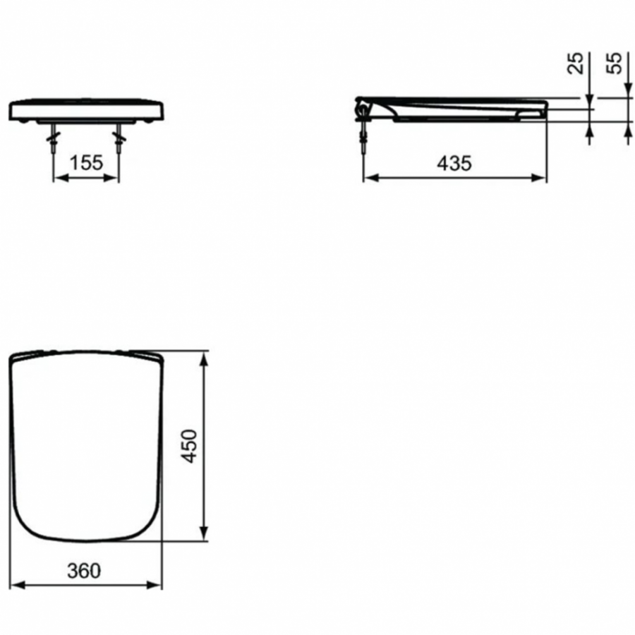 Ideal Standard Strada сиденье для унитаза J469701