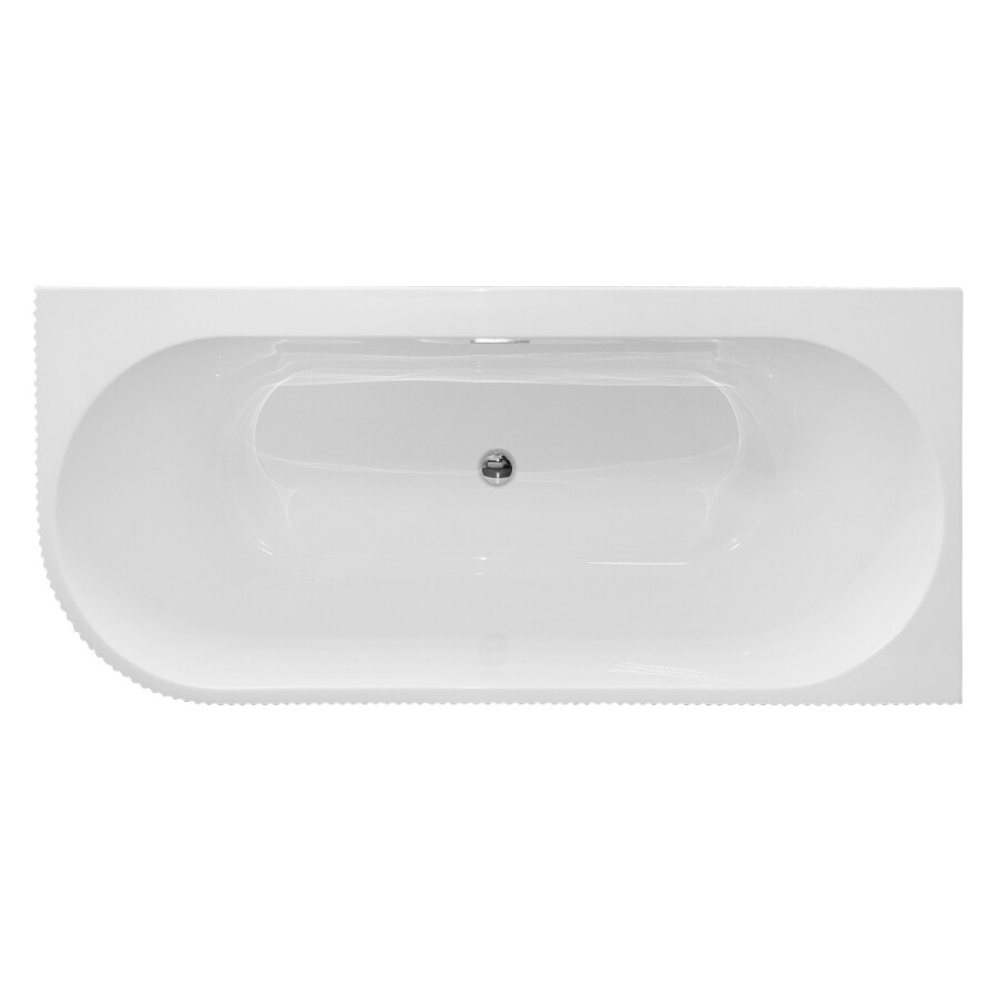 Ванна акриловая Azario Lago Blanco 1700х750х580 пристенная, правая, в комплекте с сифоном и металлической рамой AZ-6724-1CR 17075