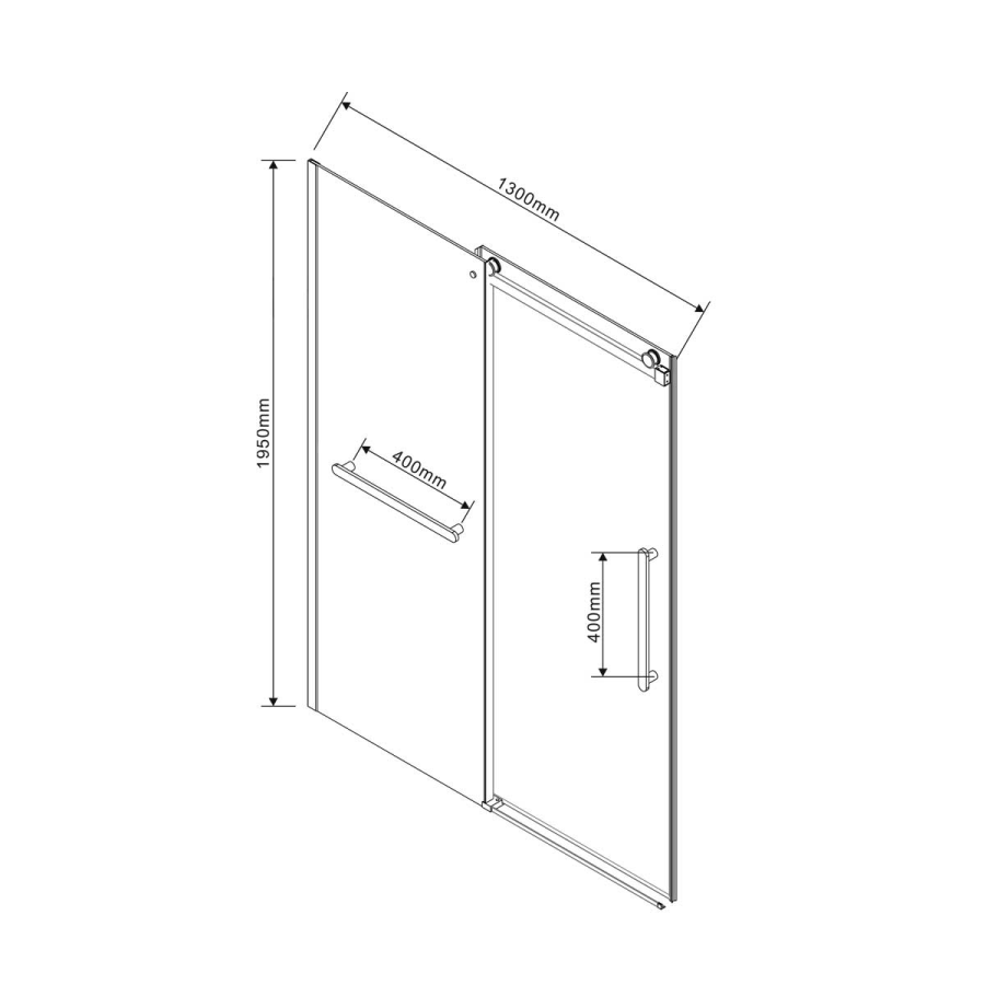 Vincea Como Soft душевая дверь 130 см хром / прозрачная VDS-1CS130CL