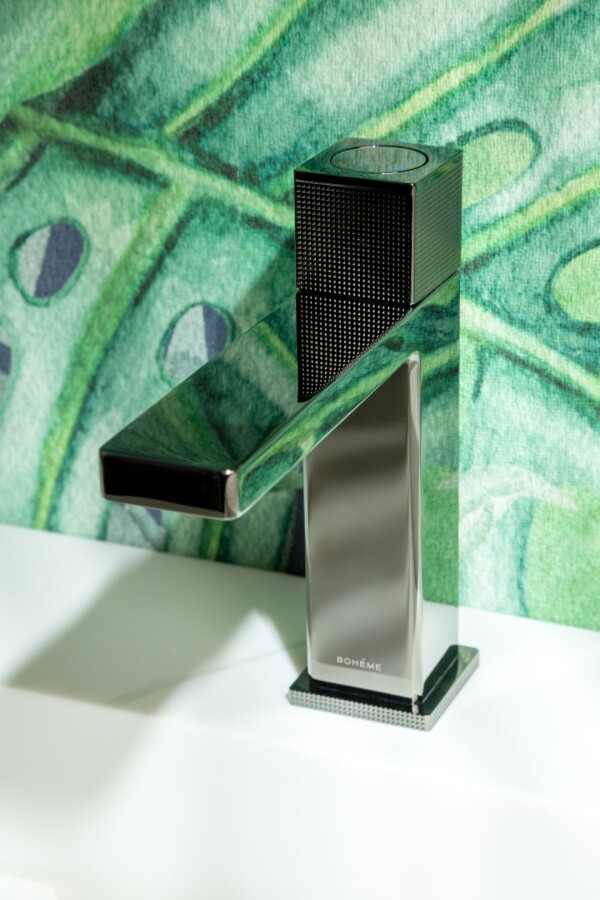 Смеситель автоматический для раковины Boheme Quad Shine Gun Metal 159-SGM