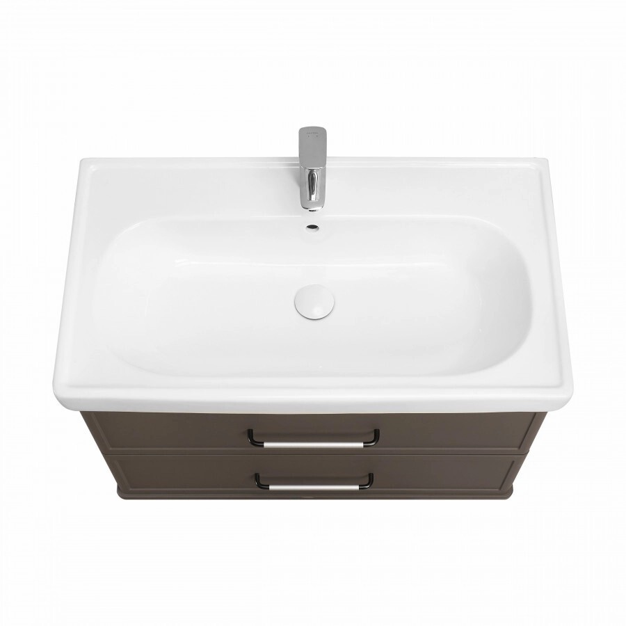 Тумба под раковину AQUATON Нео-Классика 85 2 ящика, мускат 1A286301NCR30