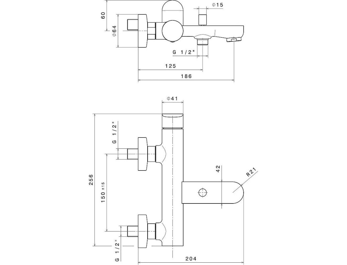 Kerama Marazzi Ole 69440CKM.21.018 смеситель для ванны хром