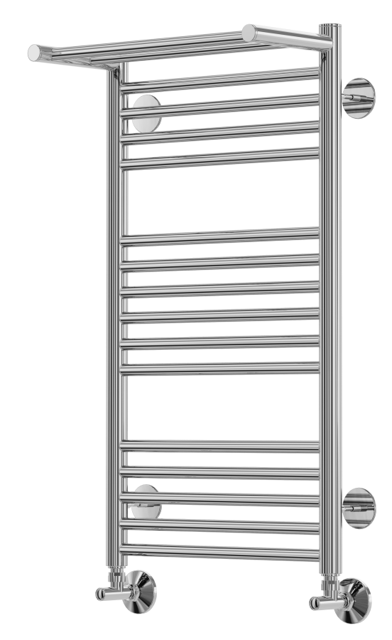 Terminus Аврора П16 полотенцесушитель водяной c полкой 400*780