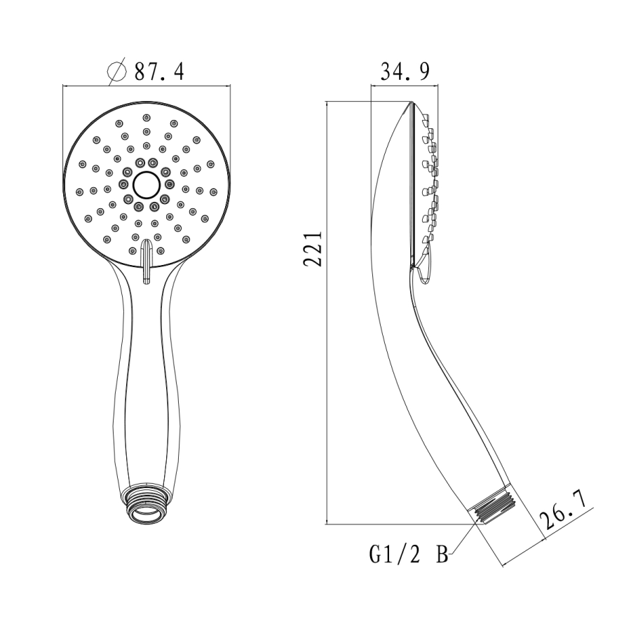 Lemark душевая лейка LM8120C