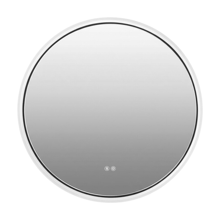 Зеркало с подсветкой в ванную Azario Ольга 700х700х70 цвет черный матовый АZ-LED013425