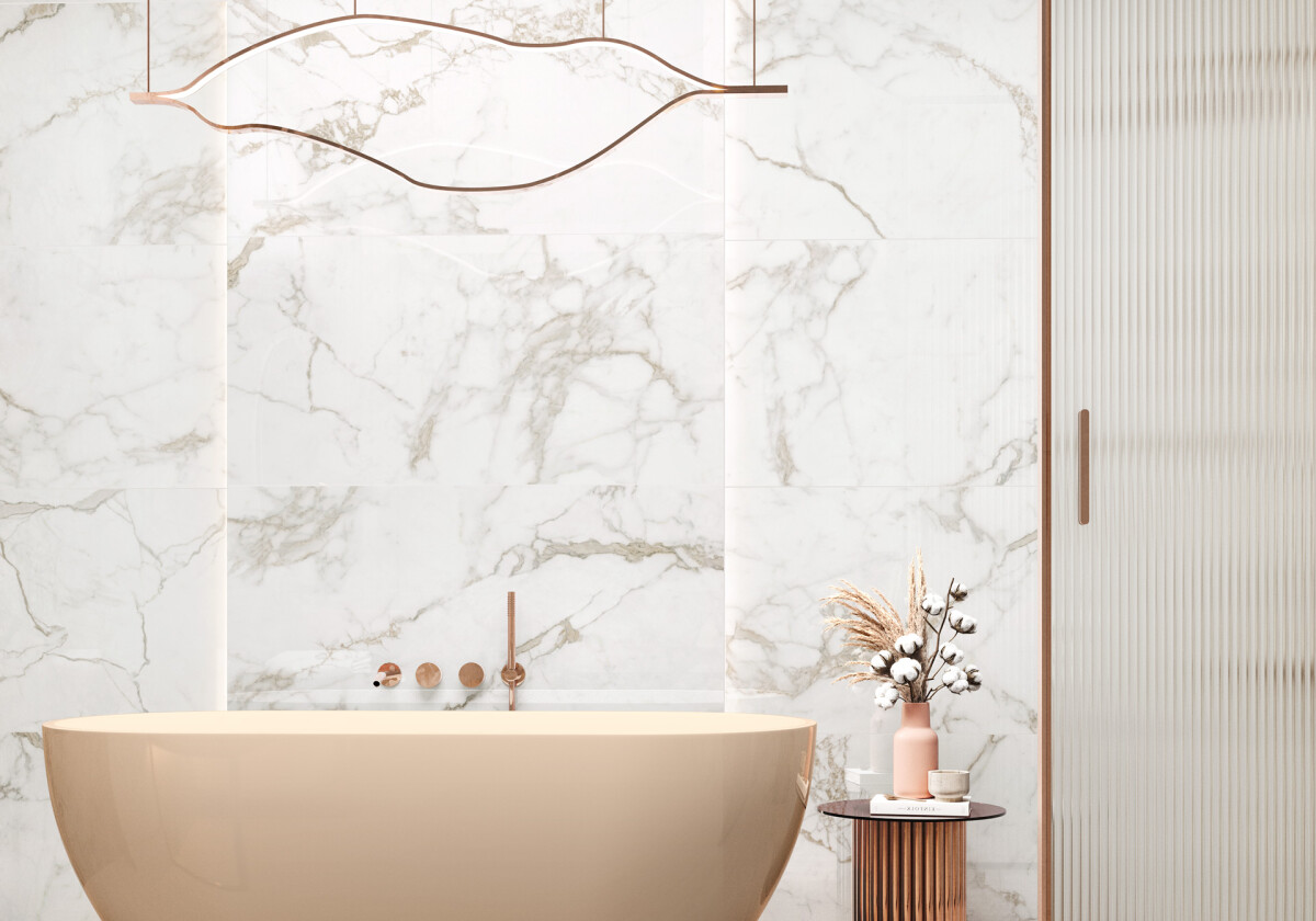 New Trend Калакатта Арабеска / Calacatta Arabesque Керамогранит 600 x 1200 x 7 60120ARS01P