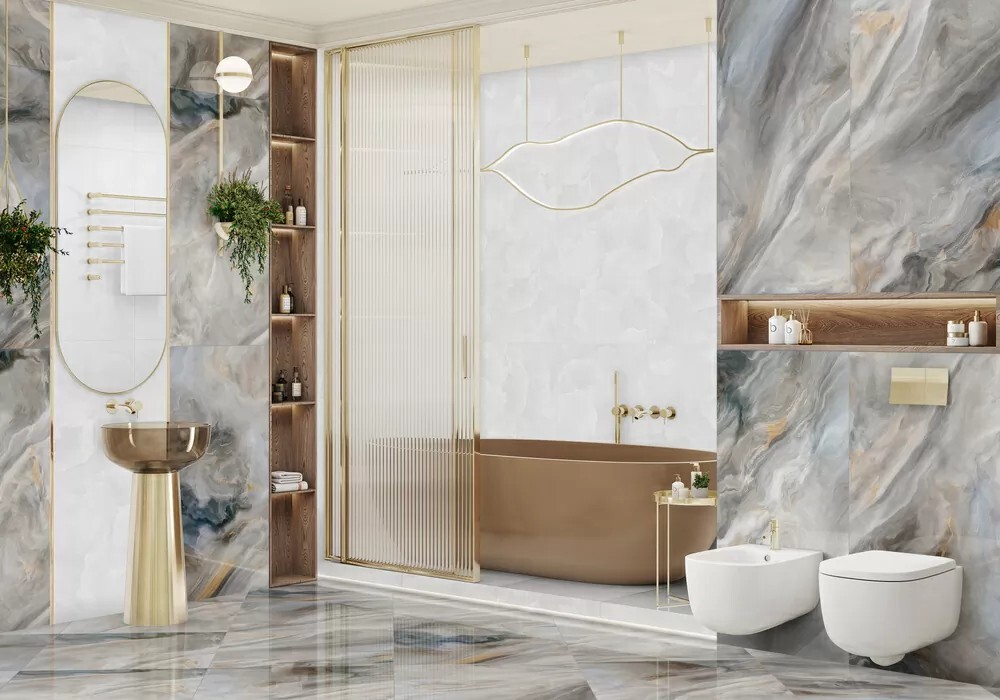 Керамогранит 60120ILN18HG LCM Illusion Smoky Суперполированный 600 x 1200 x 7 мм.