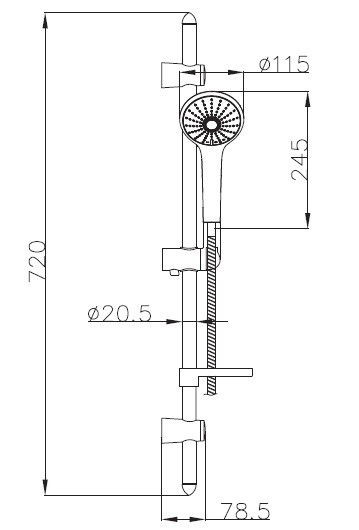 Душевая стойка Imprese Vaclav 7212003