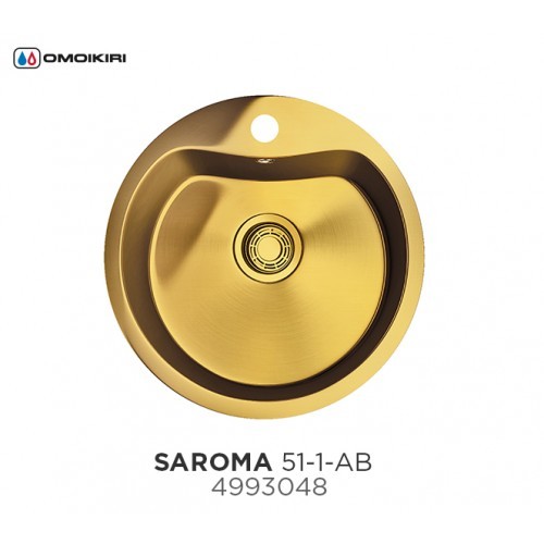 Omoikiri Saroma 51-IN 4993007 кухонная мойка нержавеющая сталь 51х51 см