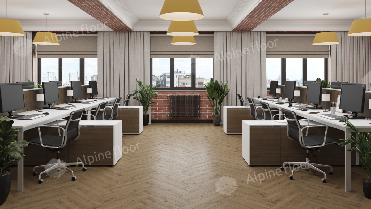 Ламинат Alpine Floor Herringbone 12 Pro (NEW), LF106-07A Дуб Прованс 606 х 101 х 12 mm