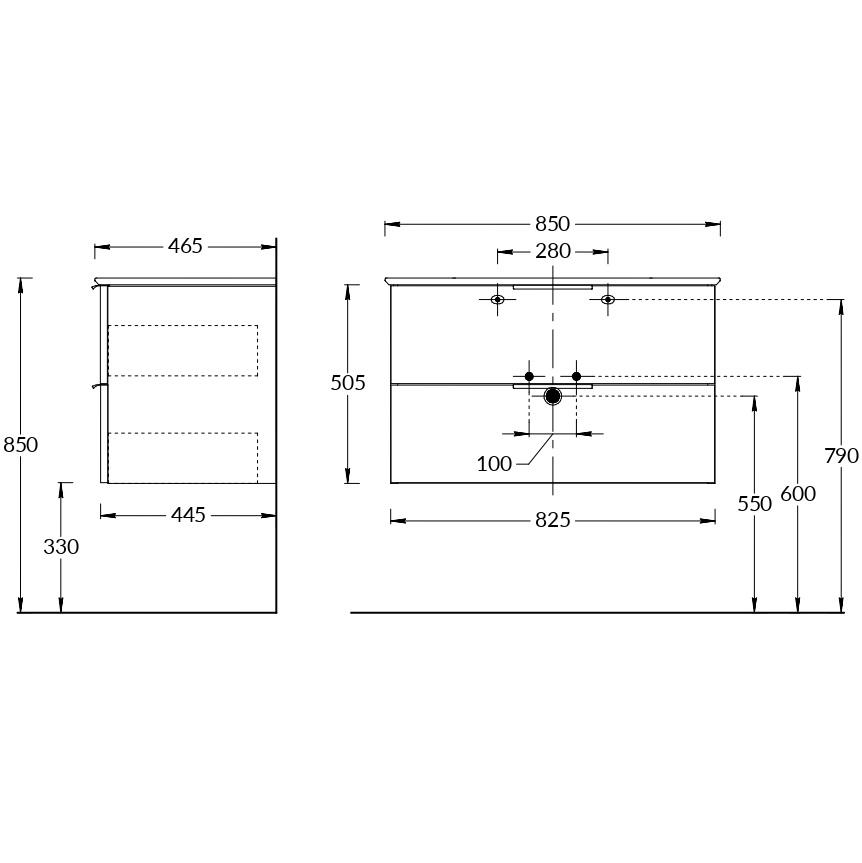 Kerama Marazzi Piano тумба 85 белая PI.F.85WHT