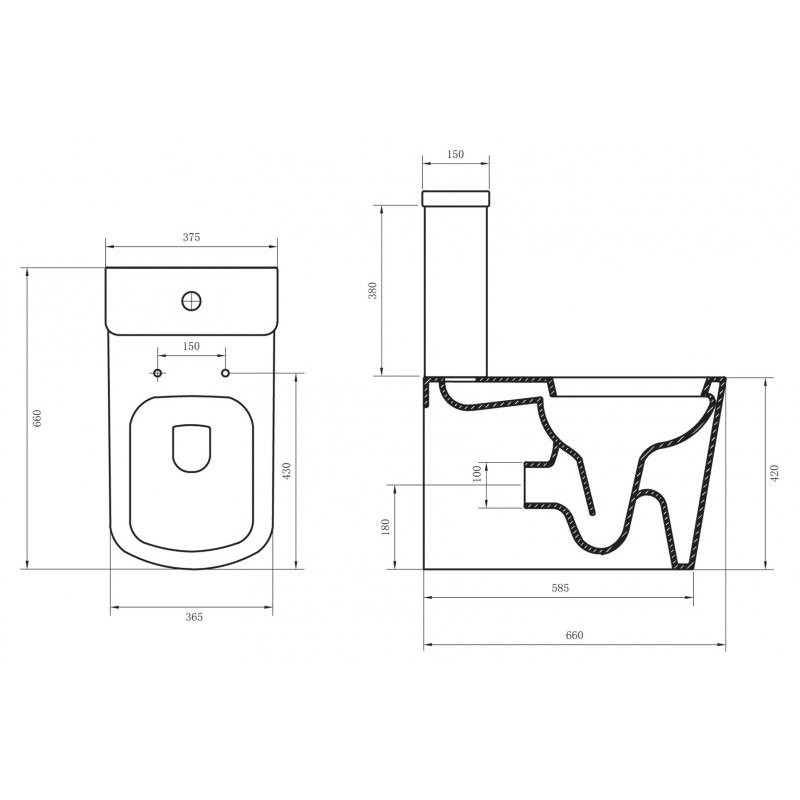 BelBagno ALBANO BB120CP + BB120T унитаз напольный