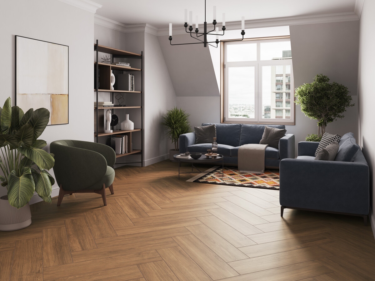 Керамогранит Cersanit Select Wood светло-коричневый ректификат 21,8x89,8 A17950