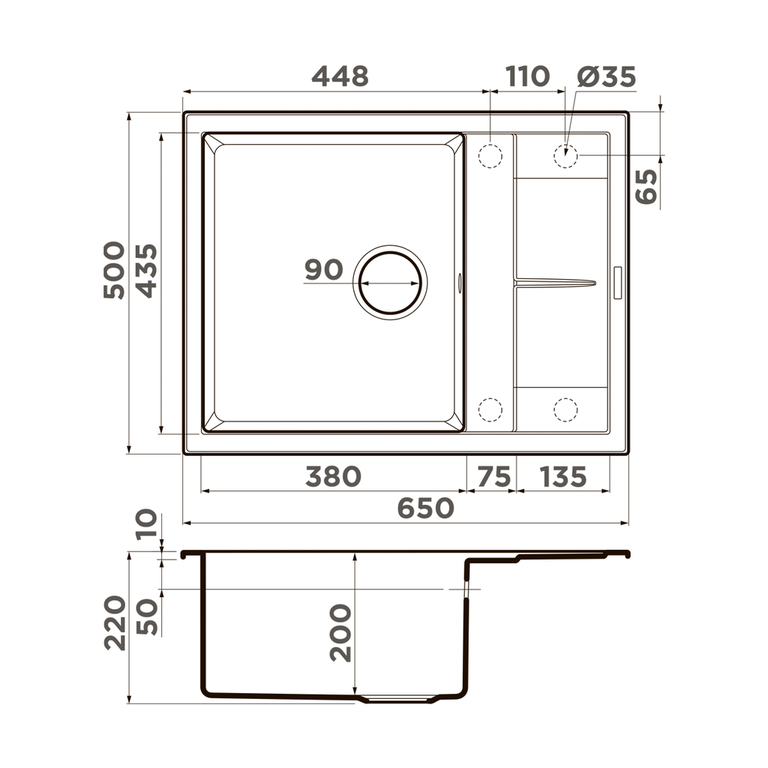 Omoikiri SUMI 65A мойка кухонная зеленый 4997095