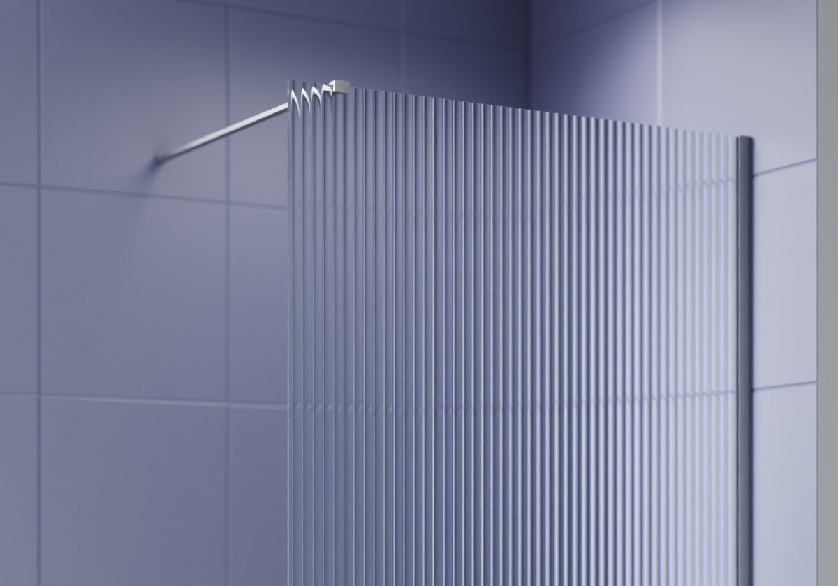 Aquatek AQ.WI.140.2GM Душевая перегородка Walk In 140см, с держателем 1200мм оружейная сталь