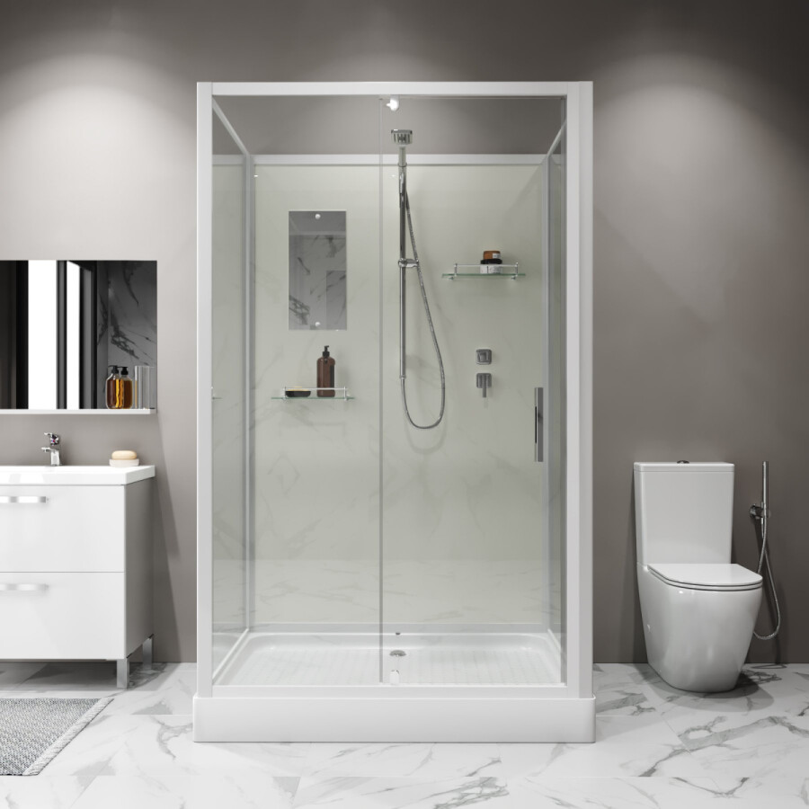 Niagara Standart Душевая кабина 120x90 Без крыши ST120/90/15Q/BK