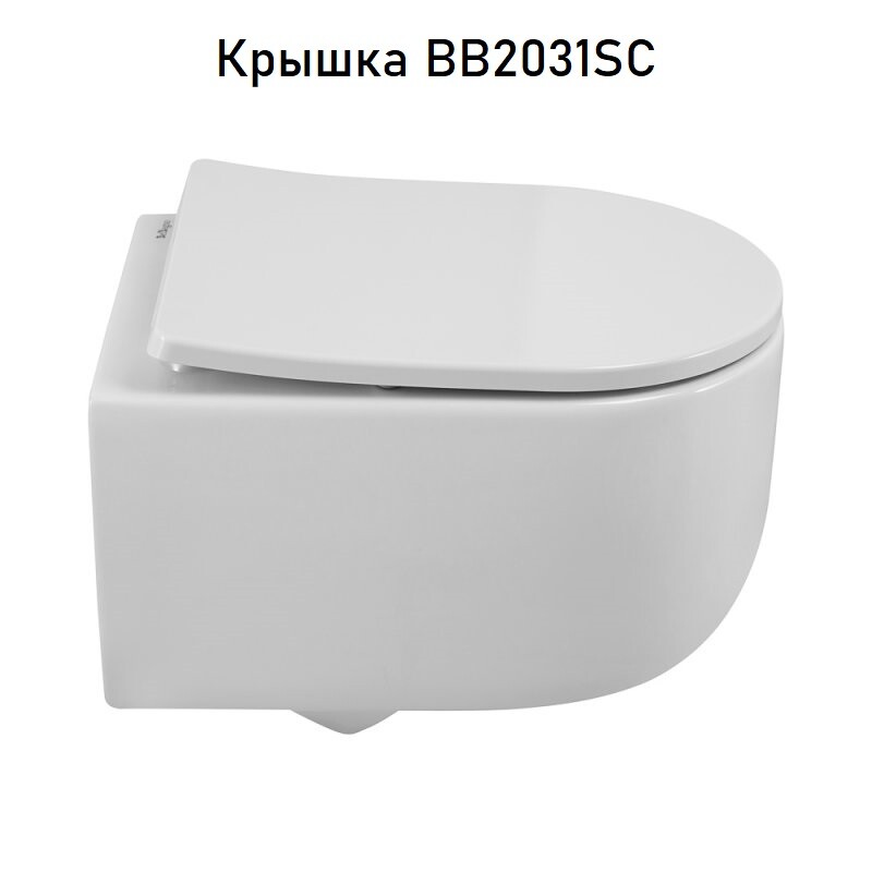 Унитаз подвесной безободковый со смывом TORNADO BelBagno SOFT-TOR BB084CH-TOR