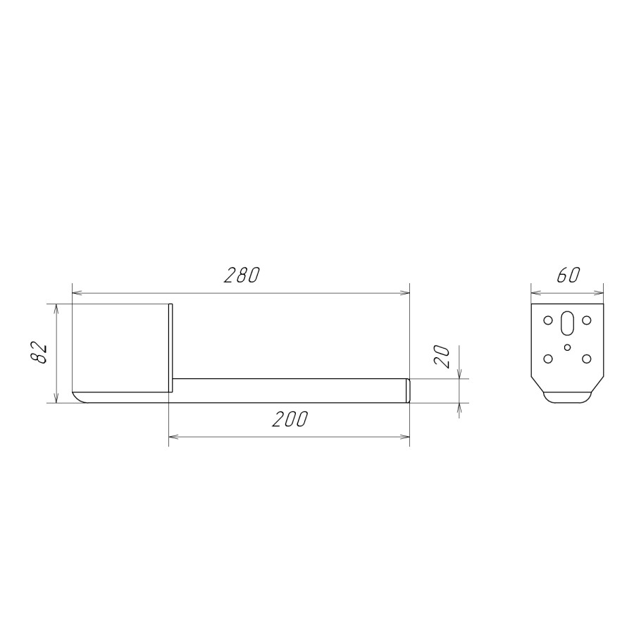 Комплект нерегулируемых мебельных ножек Comforty, 2 штуки, h=200мм, цвет белый матовый 00-00023991