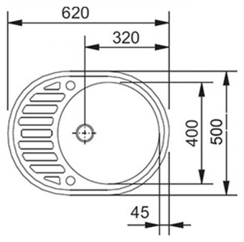 Franke ROG 611 С кухонная мойка fragranite+ оникс 62 х 50 см