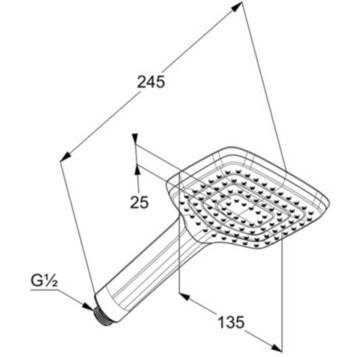 Kludi Freshline душевая лейка 6450005-00