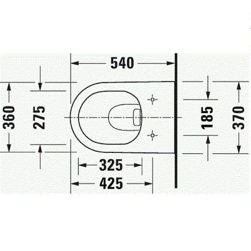 Унитаз подвесной Duravit D-Neo без сиденья, белый 2577090000