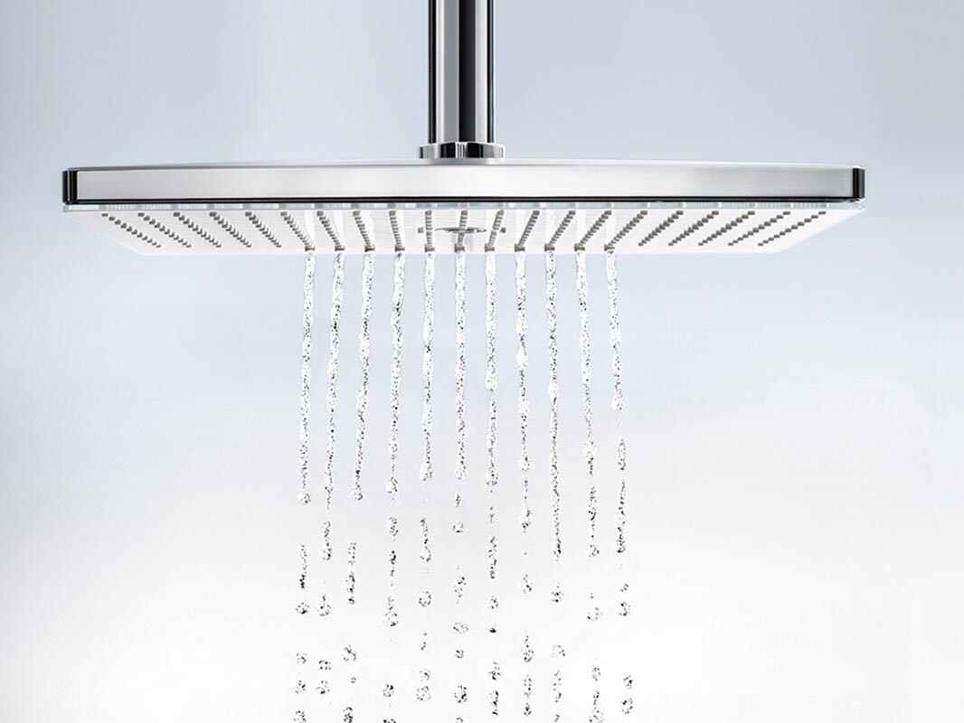 Hansgrohe Rainmaker Select Верхний душ 460 3jet с держателем хром-черный матовый 24007600