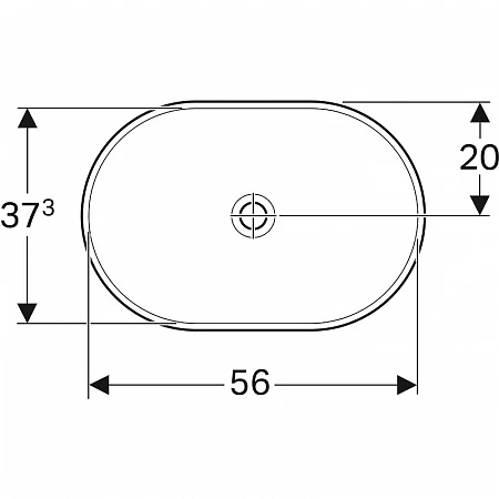 Раковина накладная Geberit VariForm 500.730.01.2 60 см